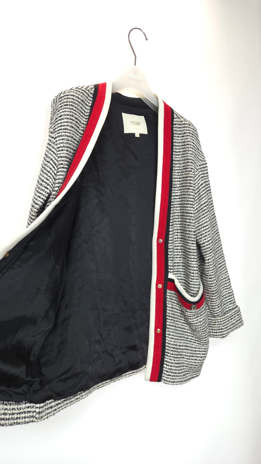 마쥬 루즈핏 글리터 트위드 자켓 가디건 38 사이즈 상품이미지8