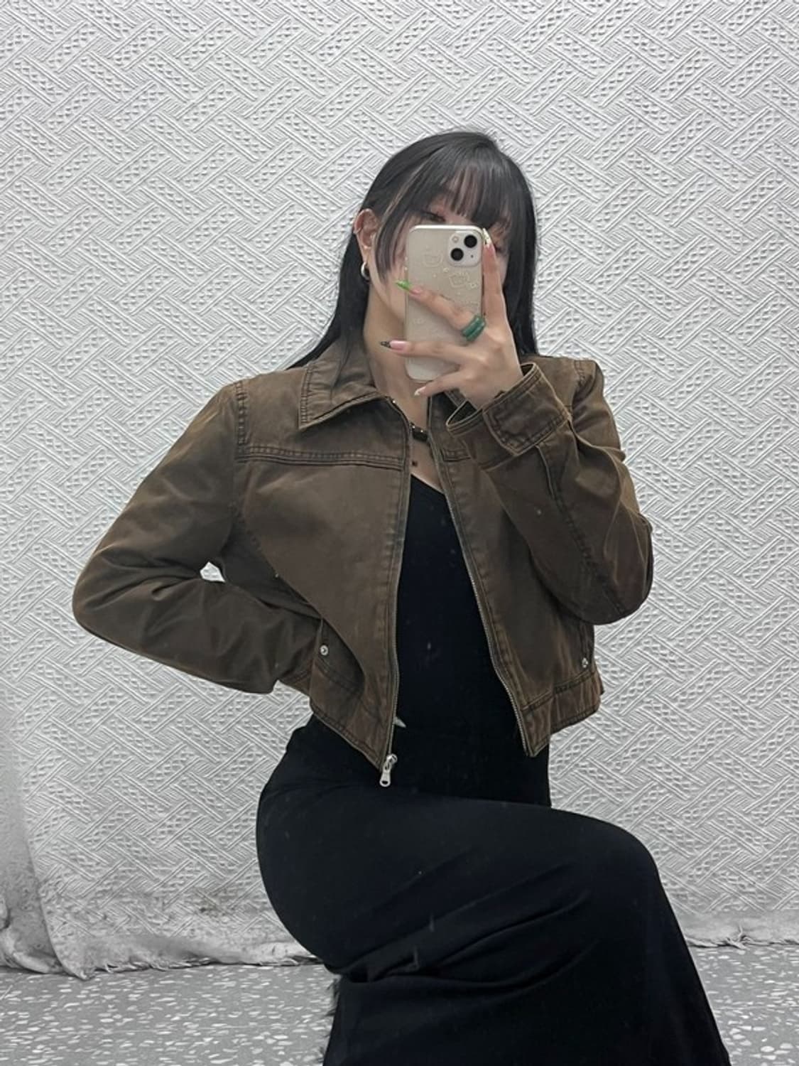 자라 왁스드 워시드 워싱 모던시크 빈티지 자켓 M C08941 상품이미지1