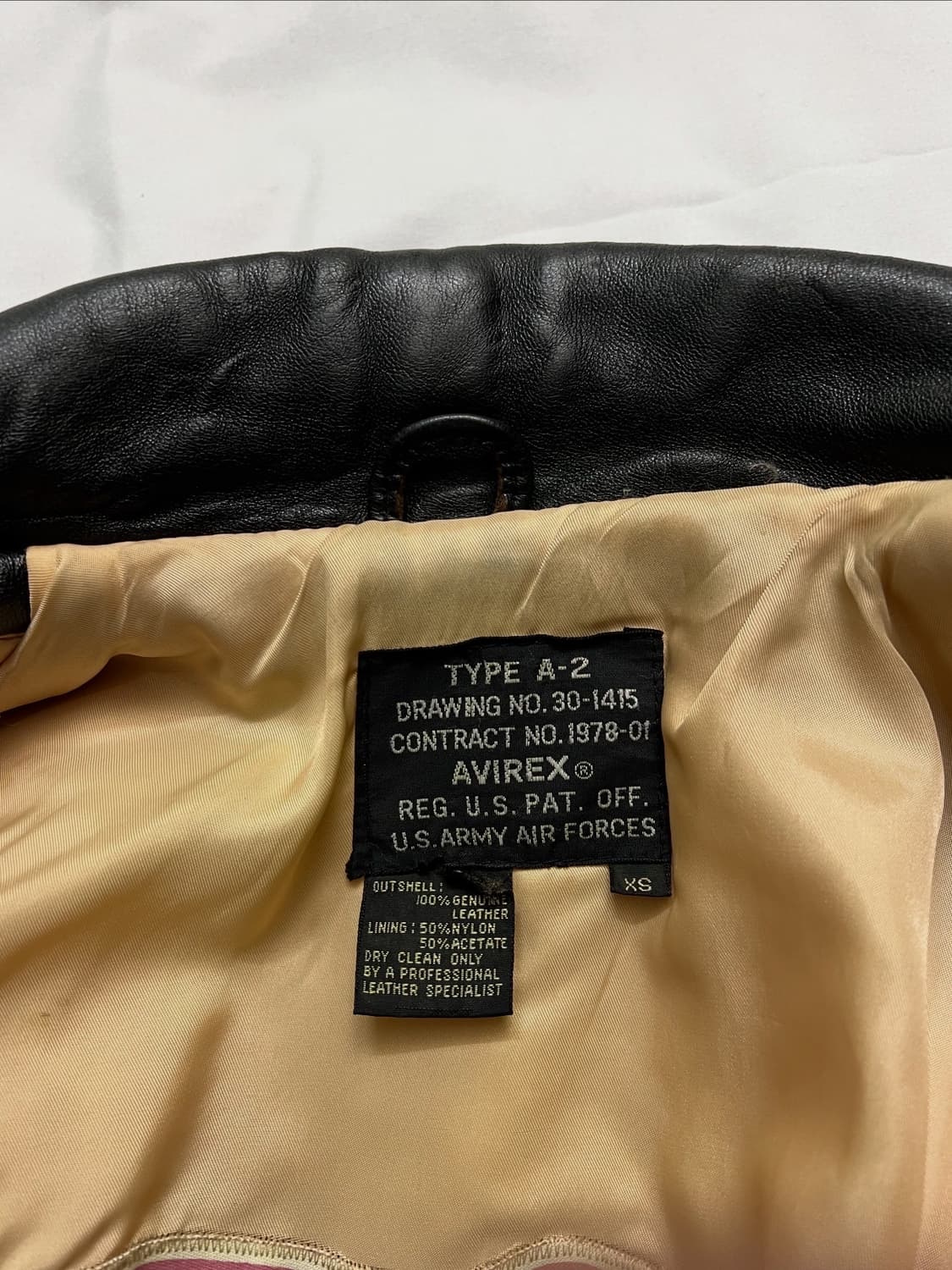 아비렉스 A-2 가죽자켓 상품이미지7