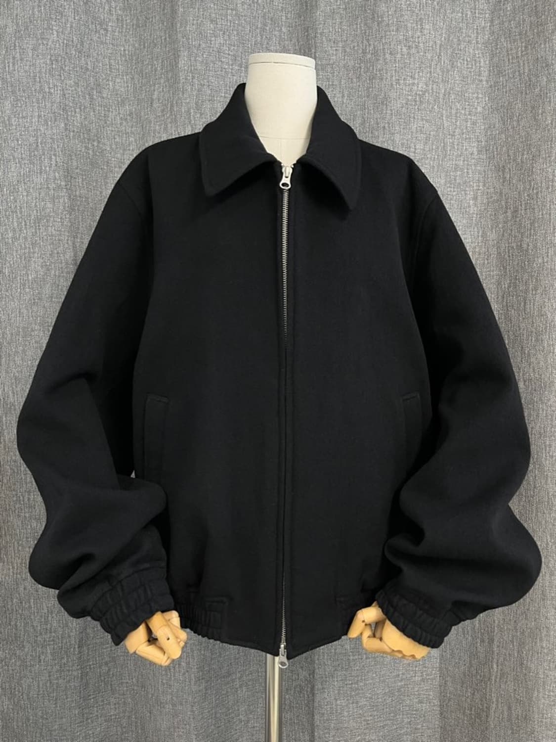 쿠어 버진 울 오버사이즈 블루종 자켓/#3543 상품이미지1