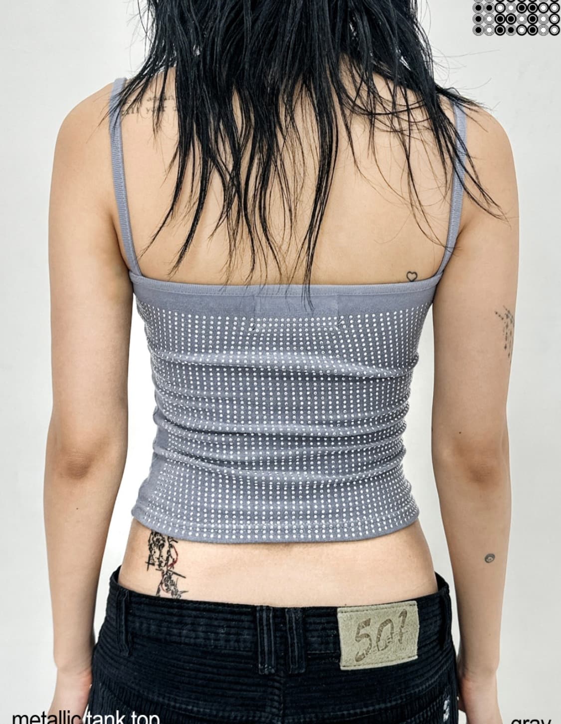 Aram Metallic gray tank top 상품이미지2