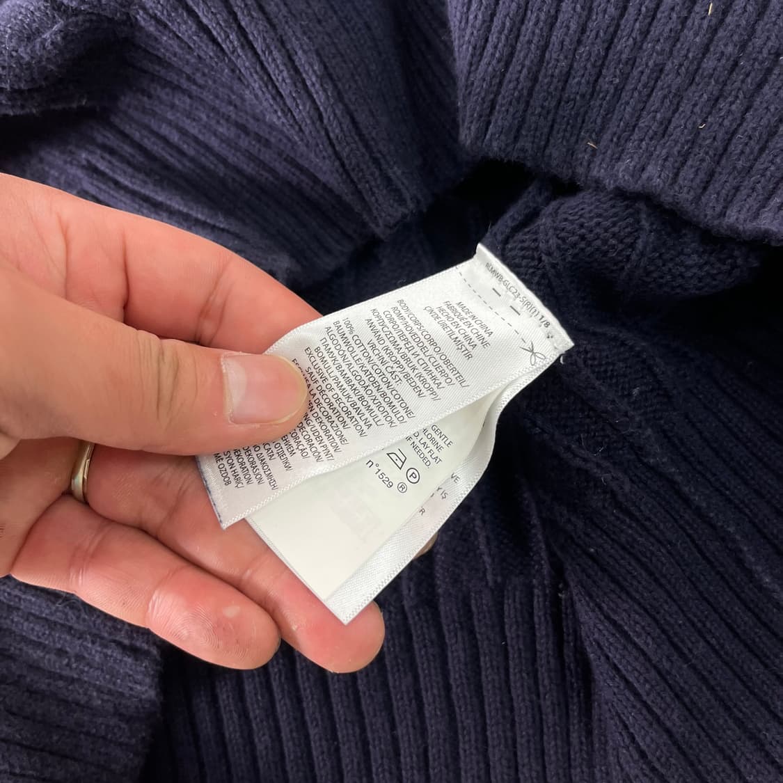 95 폴로랄프로렌 네이비 꽈배기 니트 상품이미지4
