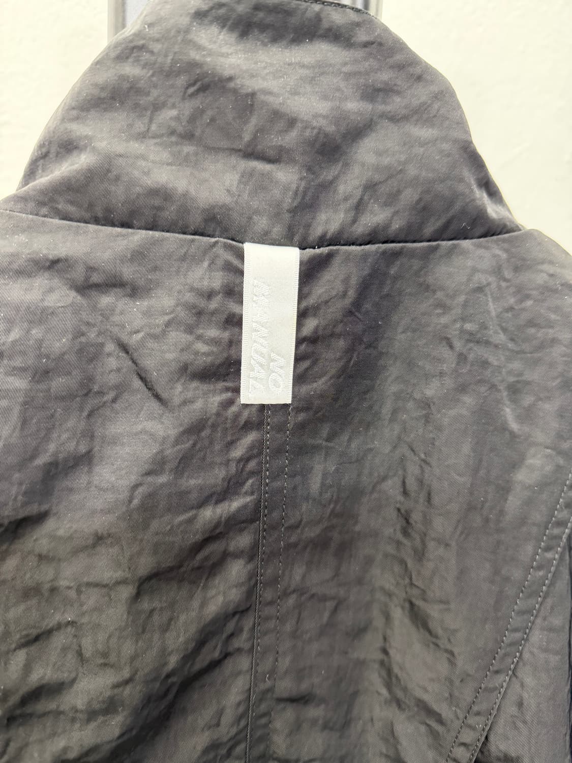 정품) 노매뉴얼 25ss 블랙 오버핏 바람막이 자켓 100 상품이미지6