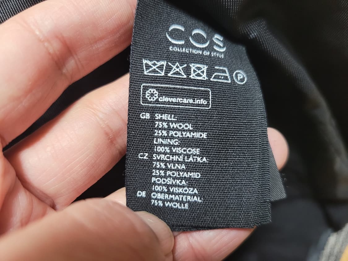 COS 체크 더블 울자켓 55-66 새상품 상품이미지10