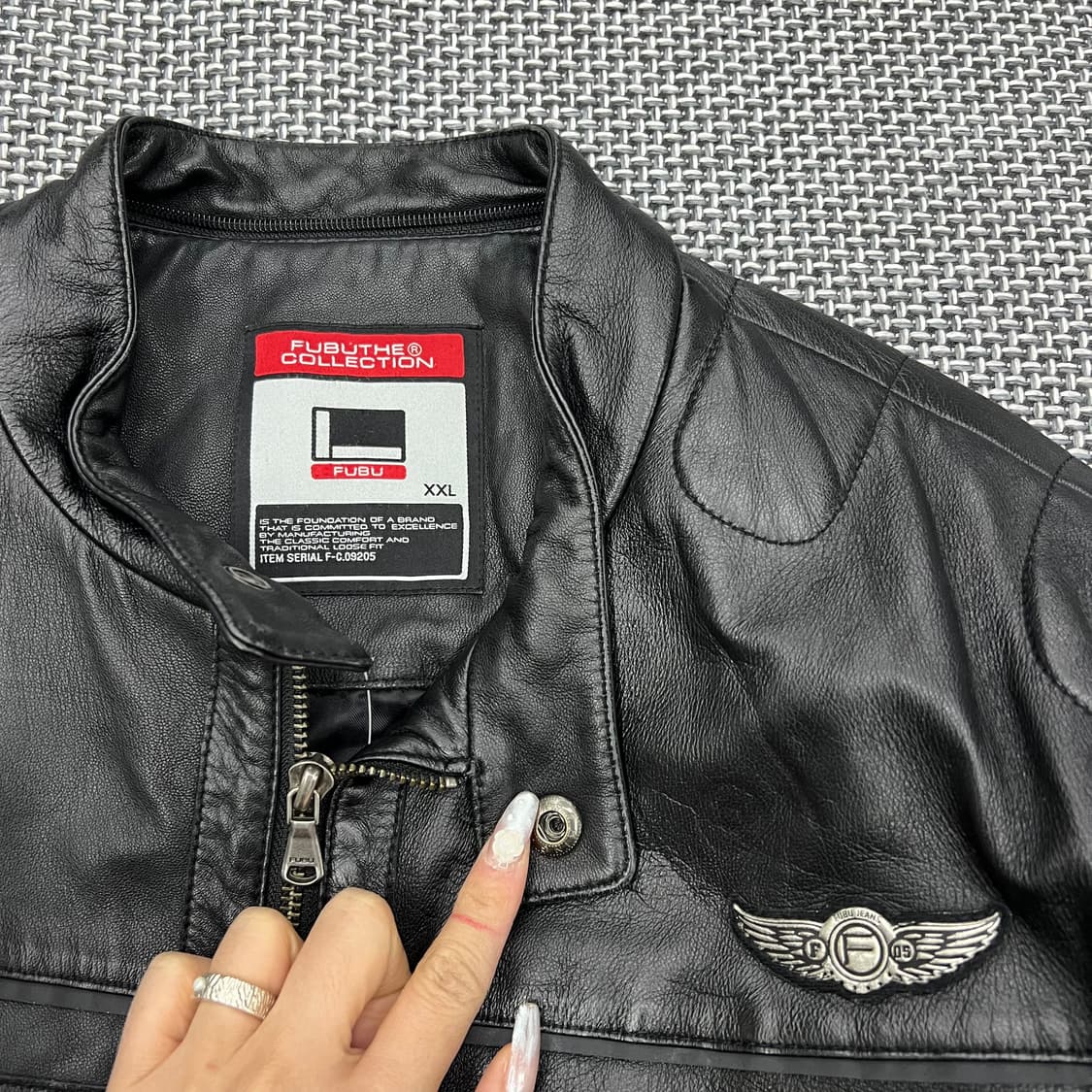 후부 리얼레더 쉽스킨 레더자켓 상품이미지2