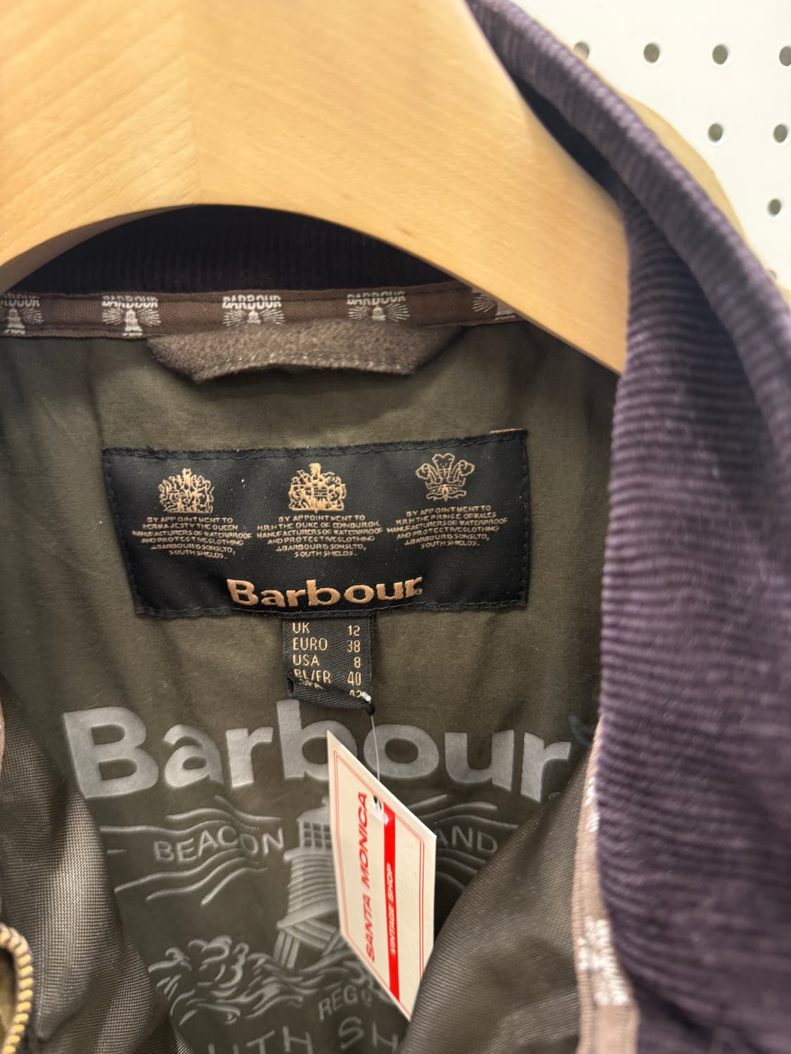 바버 누빔 왁스 자켓 U778 상품이미지5