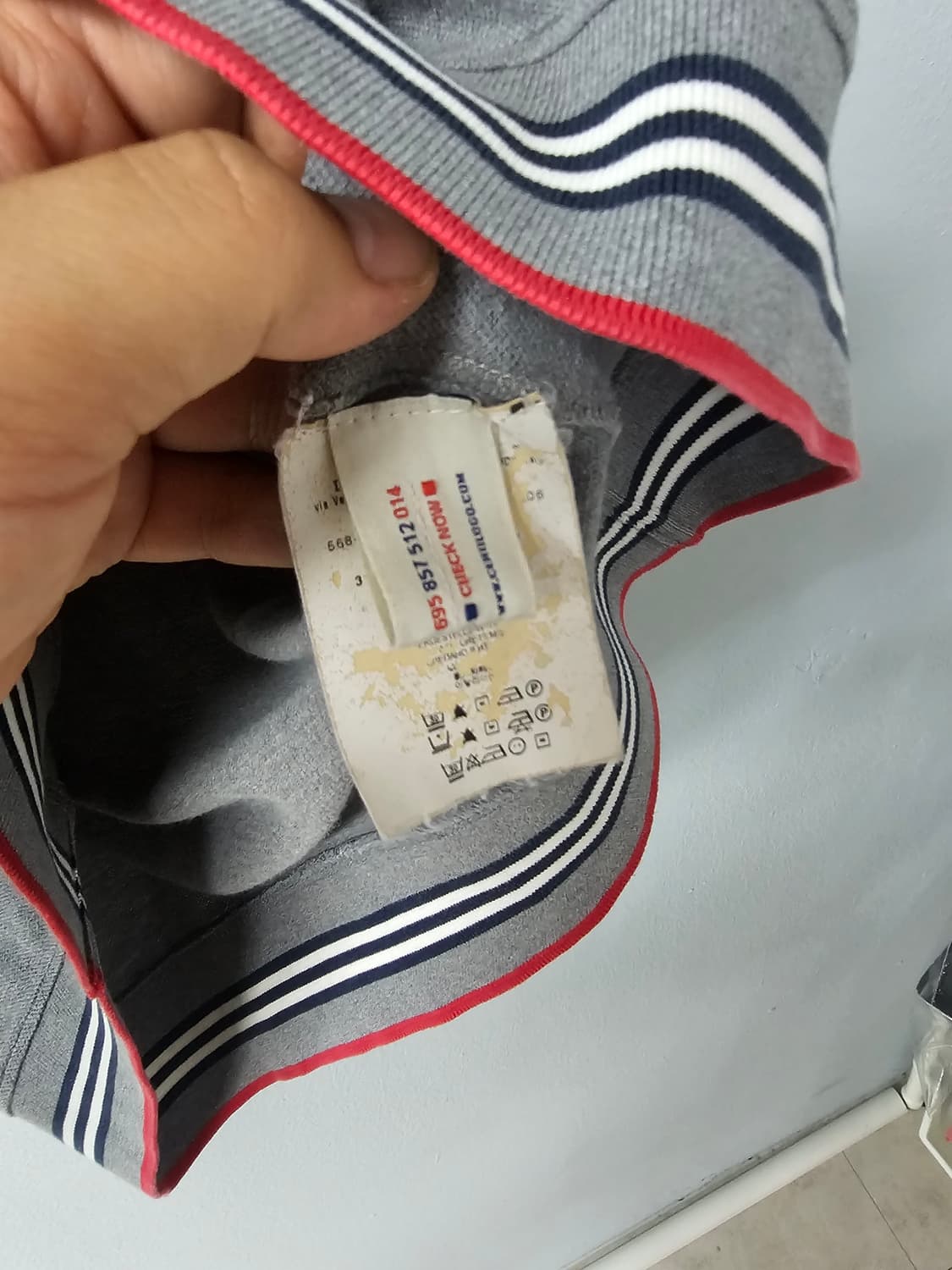 몽클레어 남자 반팔 폴로 그레이 상품이미지6
