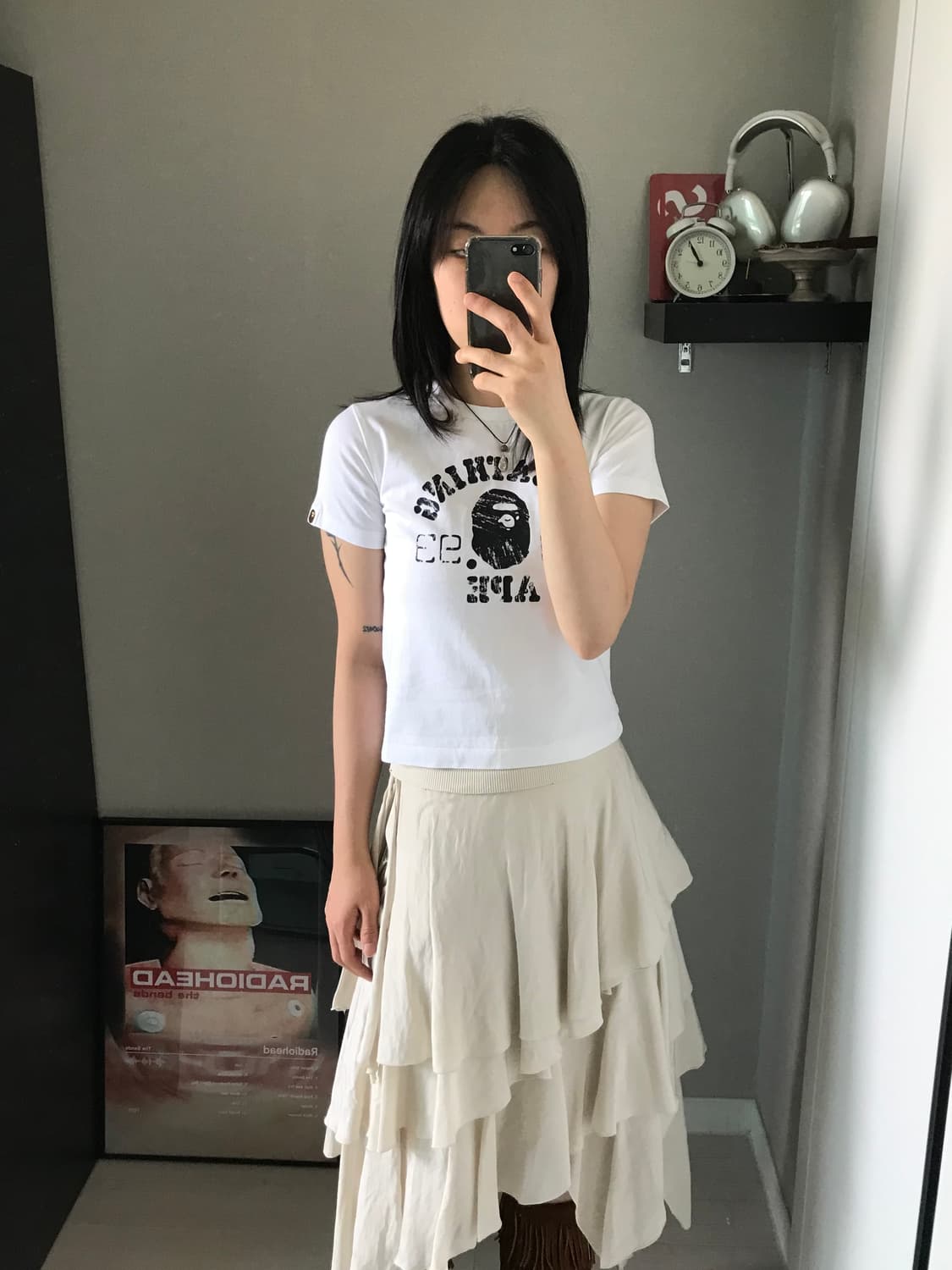 베이프 키즈 스텐실 컬리지 티셔츠 상품이미지3