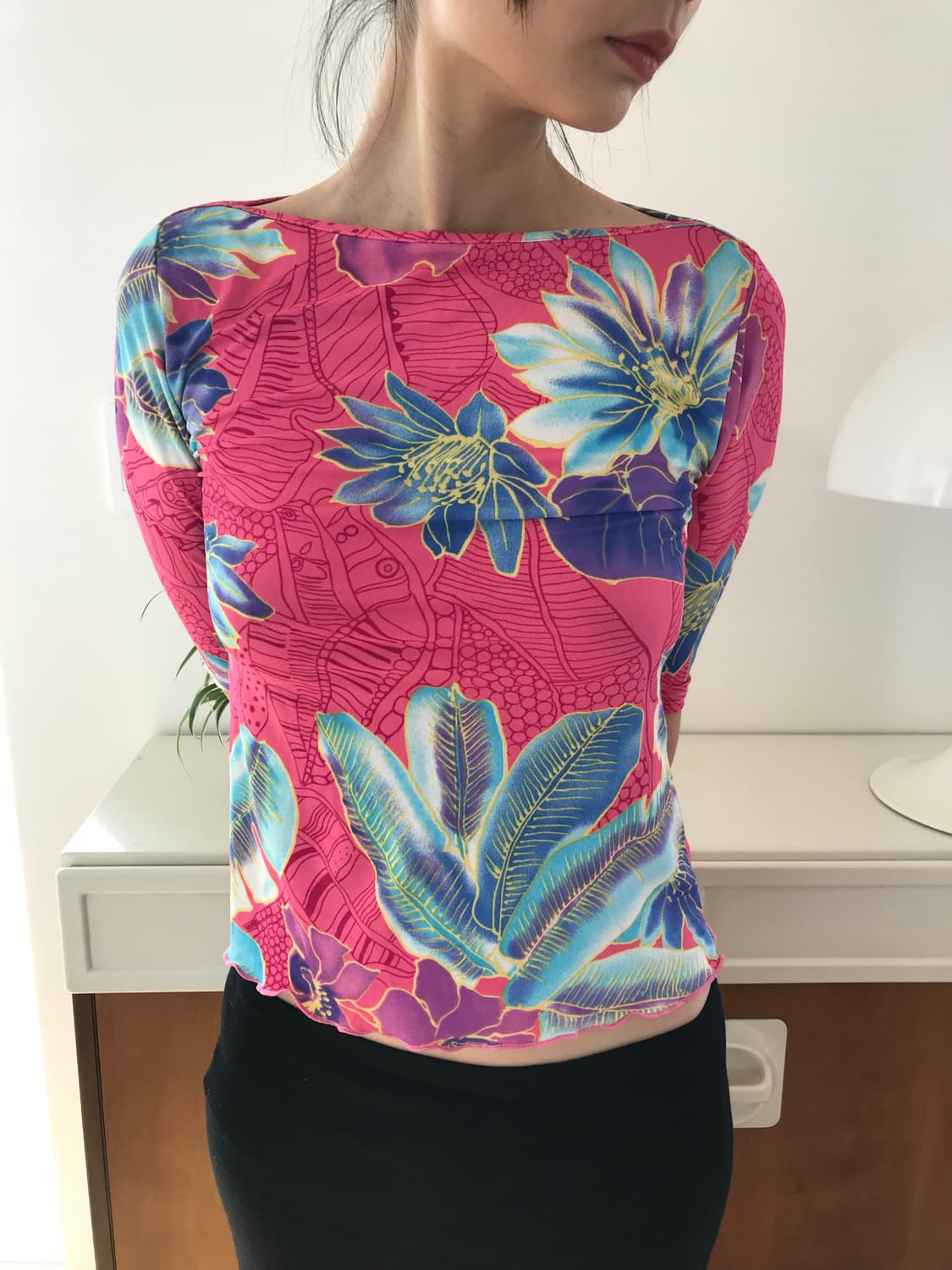 vintage flower pattern top 상품이미지6