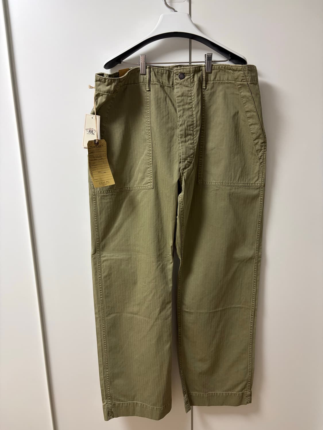 RRL 헤링본 코튼 유틸리티 퍼티그 팬츠 38 상품이미지1