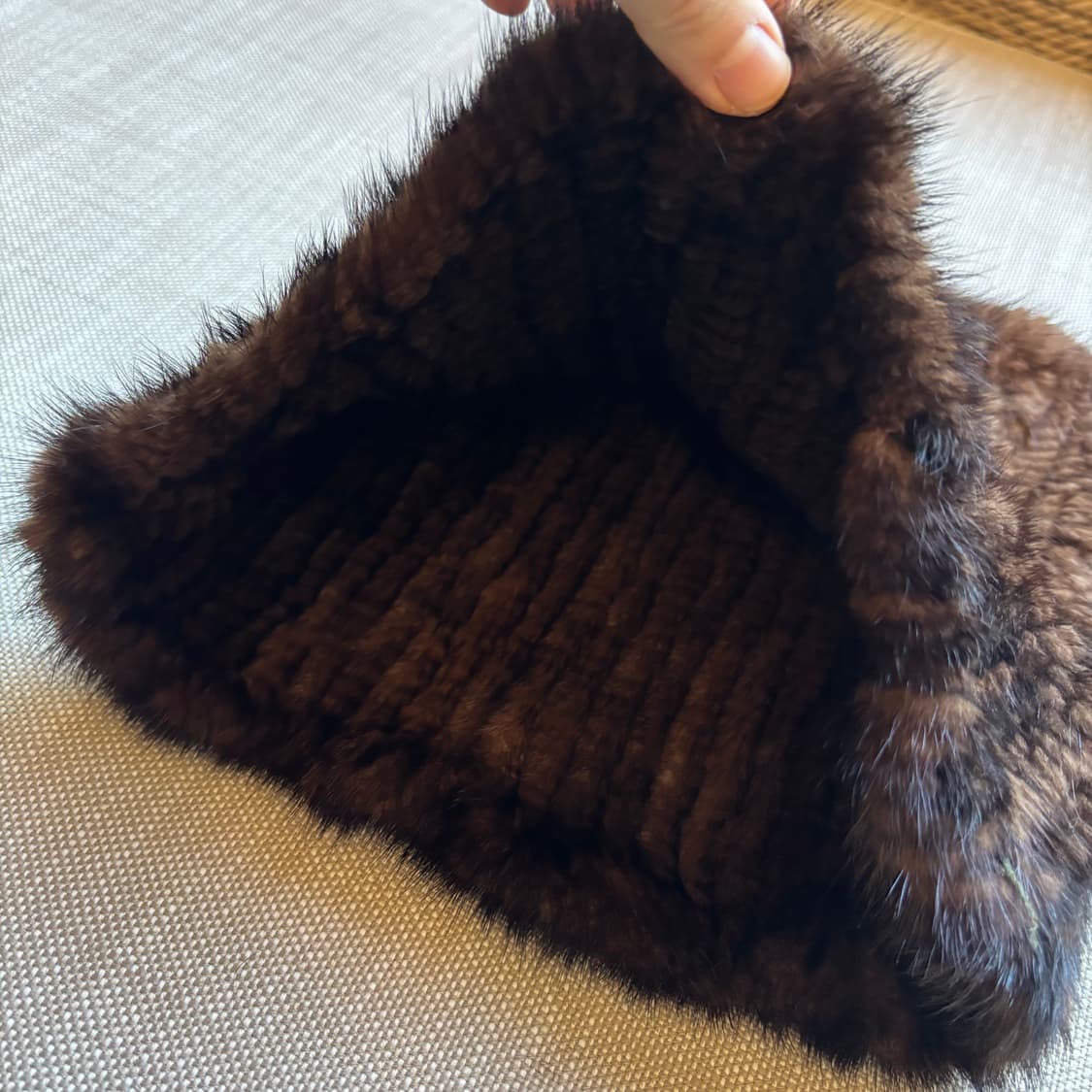 프랑코페라로 천연 밍크 워머 목도리 브라운 상품이미지6