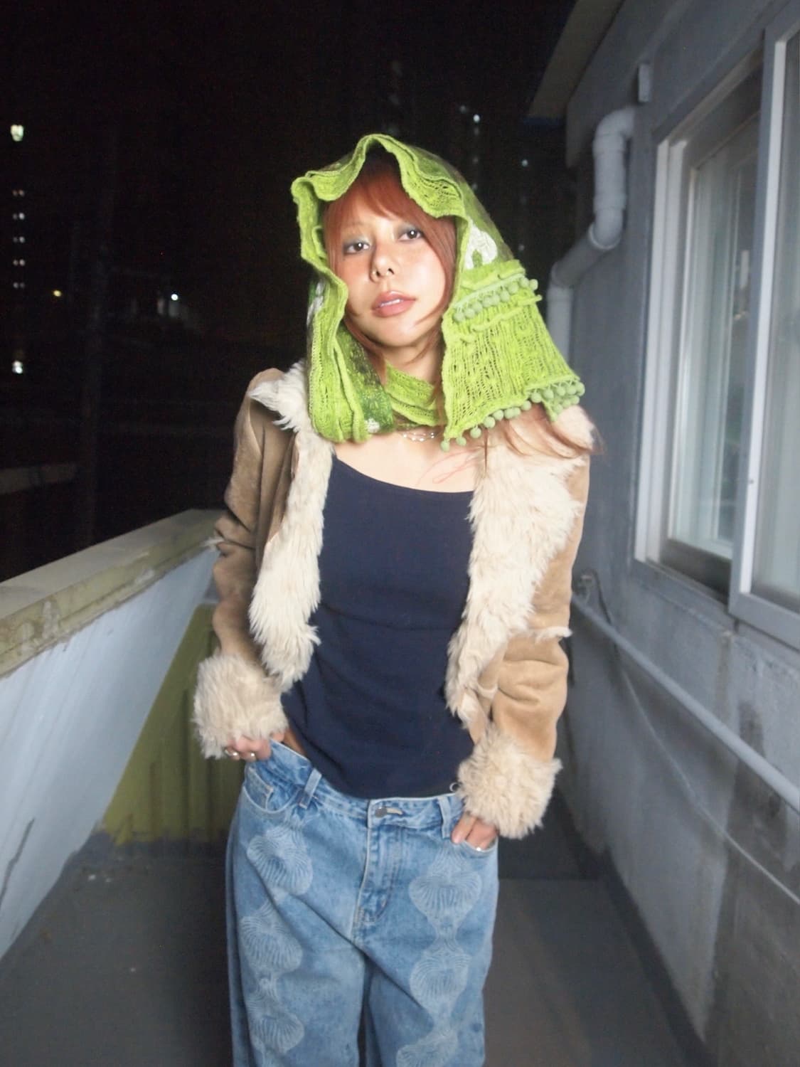 빈티지 리본 무스탕 상품이미지3