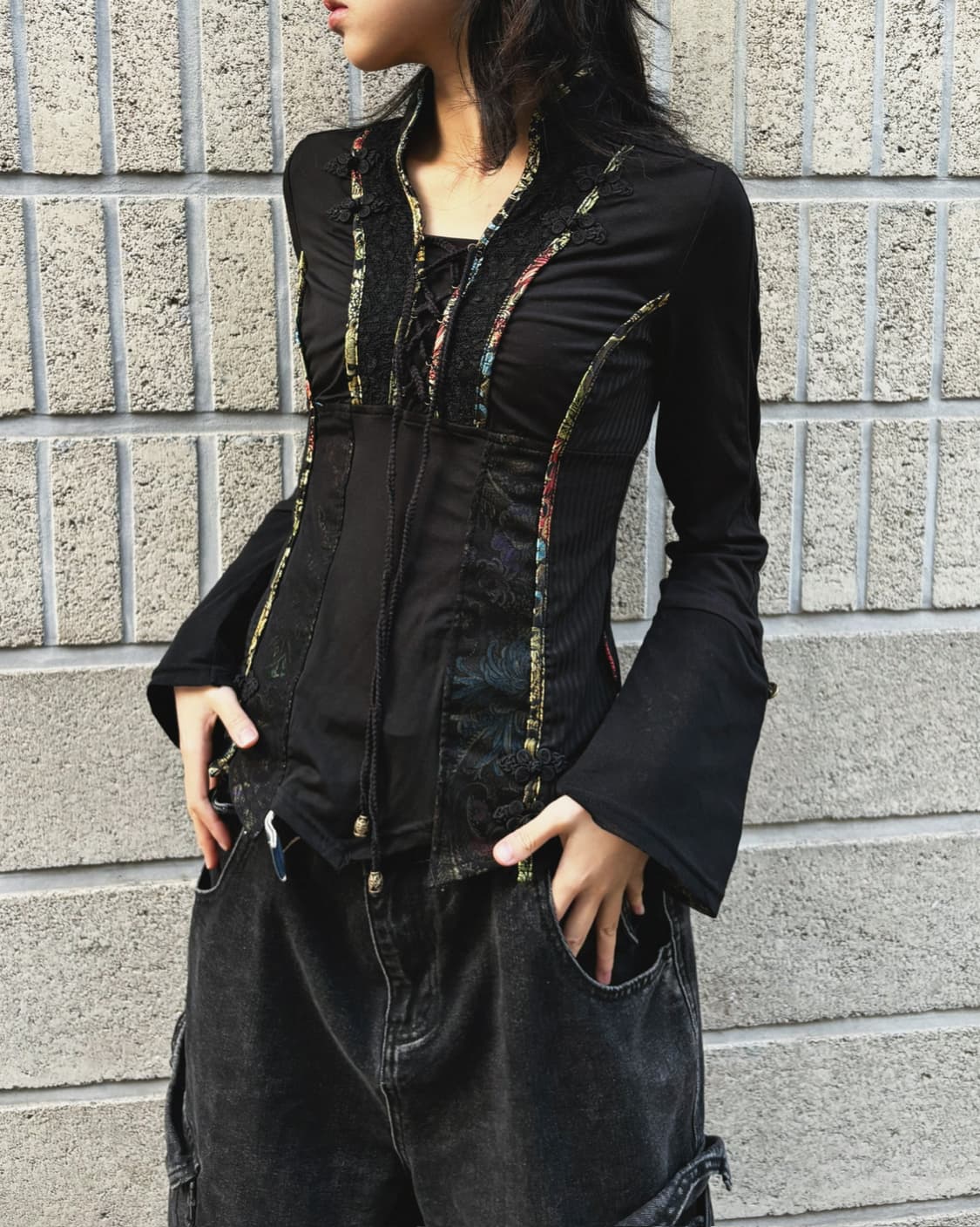 오즈온 오리엔탈 매쉬 롱 슬리브 상품이미지3