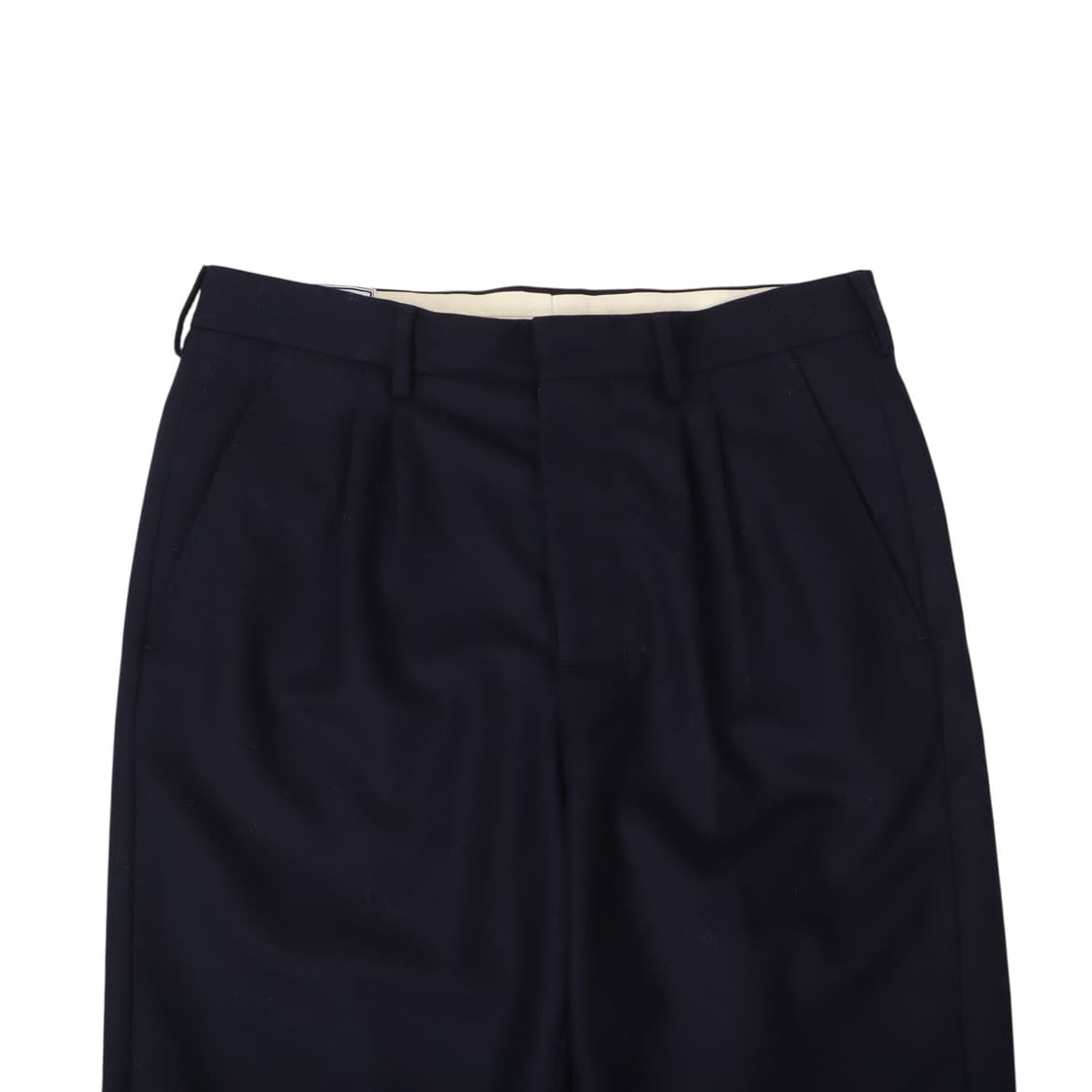 아미 핀턱 네이비 울 테이퍼드 팬츠 상품이미지2