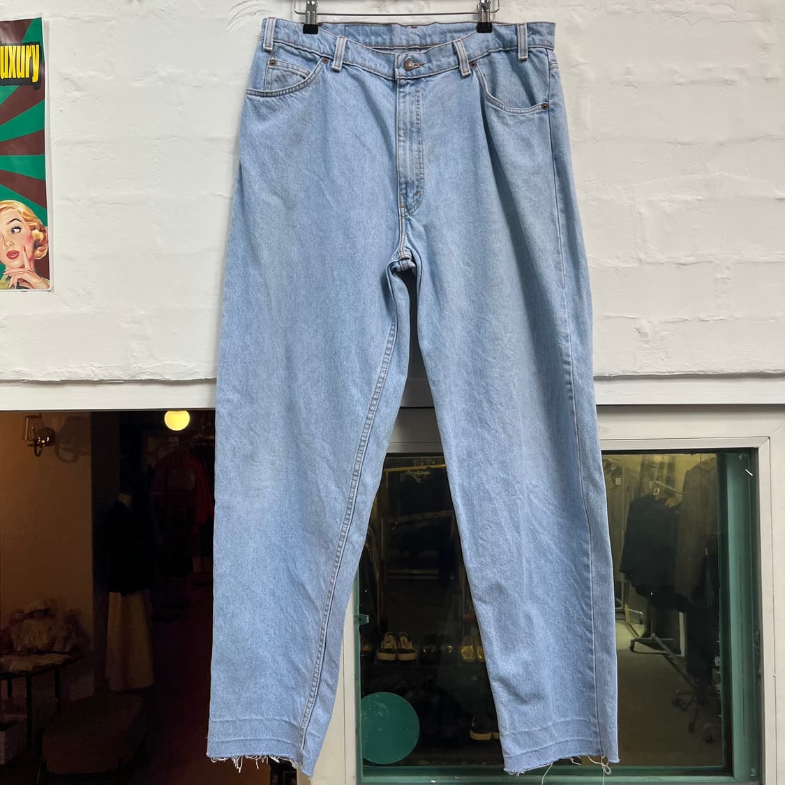 Levis 560 오렌지탭 루즈 테이퍼드 워싱 데님 팬츠 36x34 상품이미지1