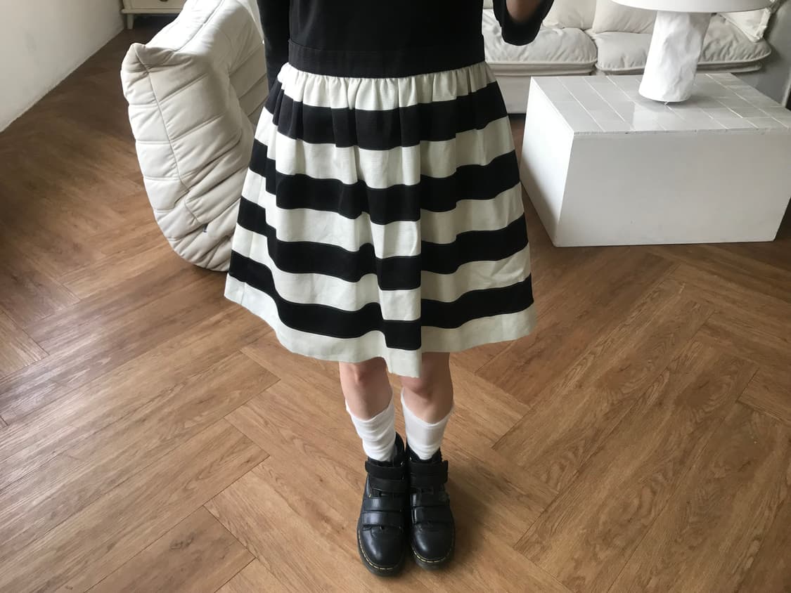 vintage stripe pattern one-piece 상품이미지4