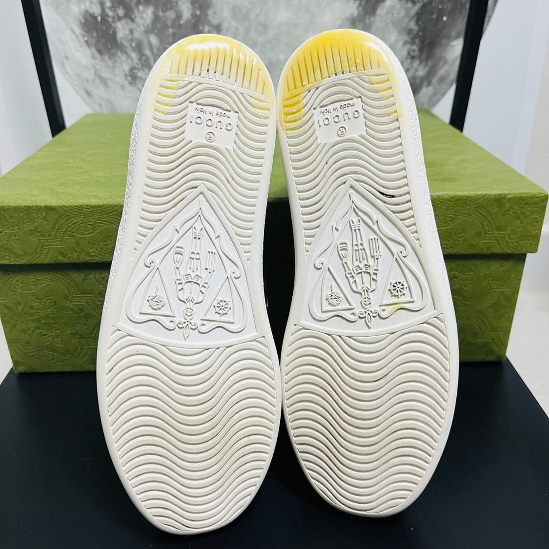 정품 35) 구찌 파인애플 무당벌레 패치 에이스 스니커즈 225~230 상품이미지5