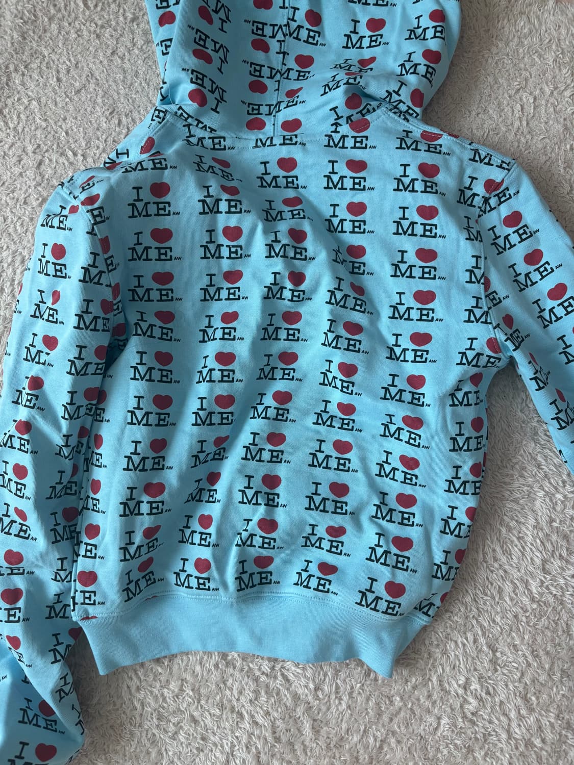 [S] 애슐리 윌리엄스 블루 크롭 후드집업 새상품 상품이미지3