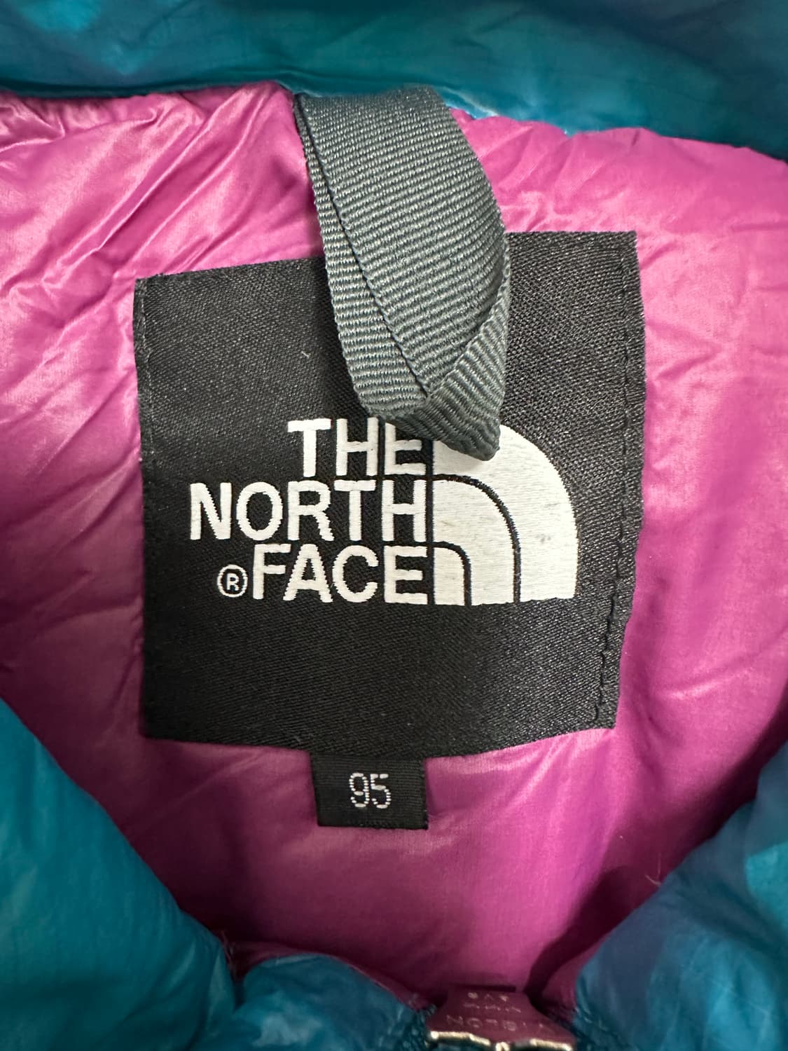 노스페이스 700 블루 구스다운 패딩조끼 상품이미지5