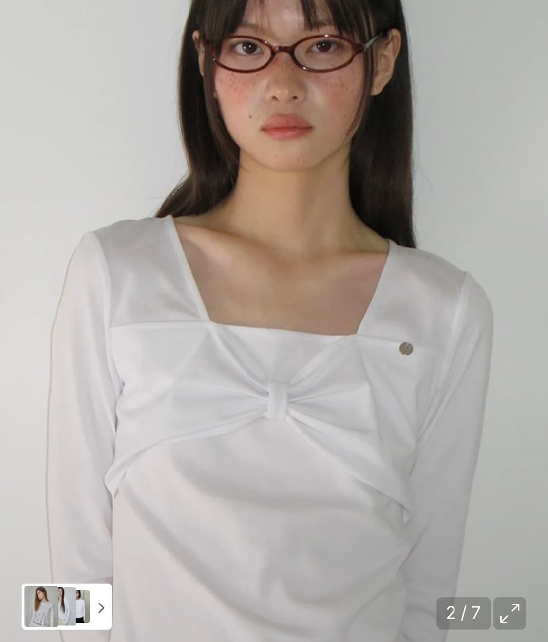 론론 리본 롱 슬리브 상품이미지1