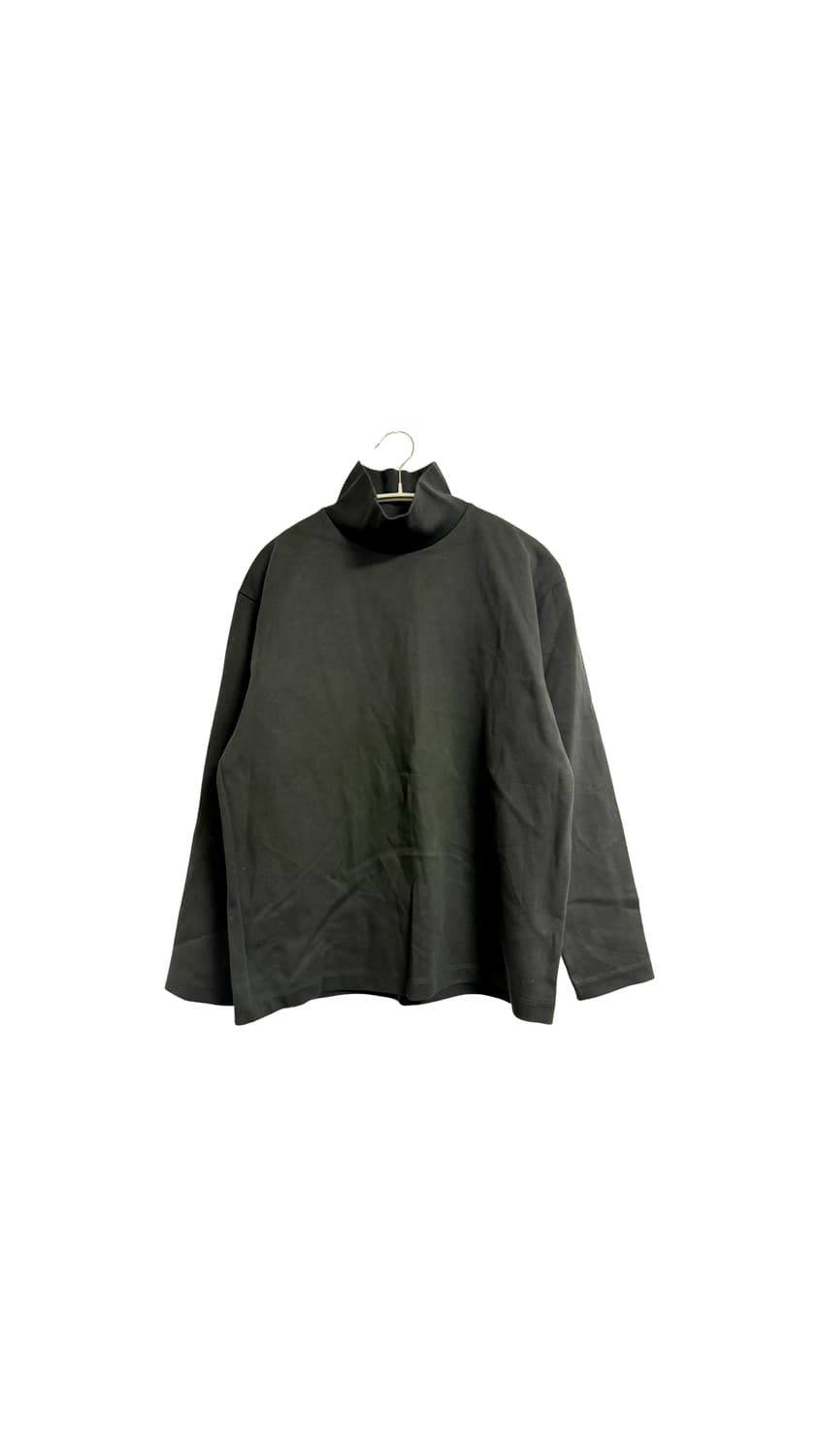 지오다노 릴렉스 핏 목폴라 긴팔 티셔츠 상품이미지1