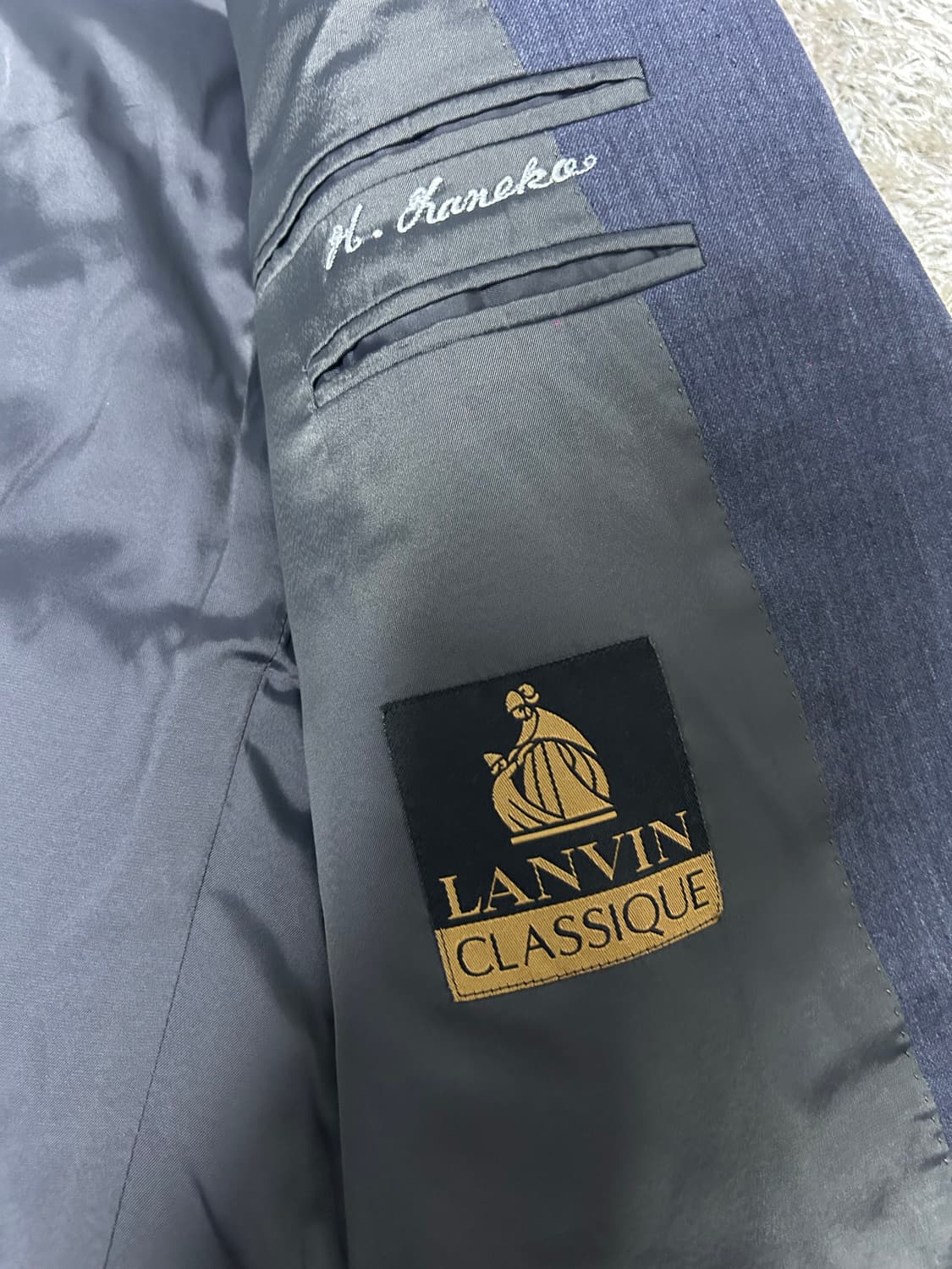 일제 랑방 울 블레이저 사이즈 105~110 상품이미지5