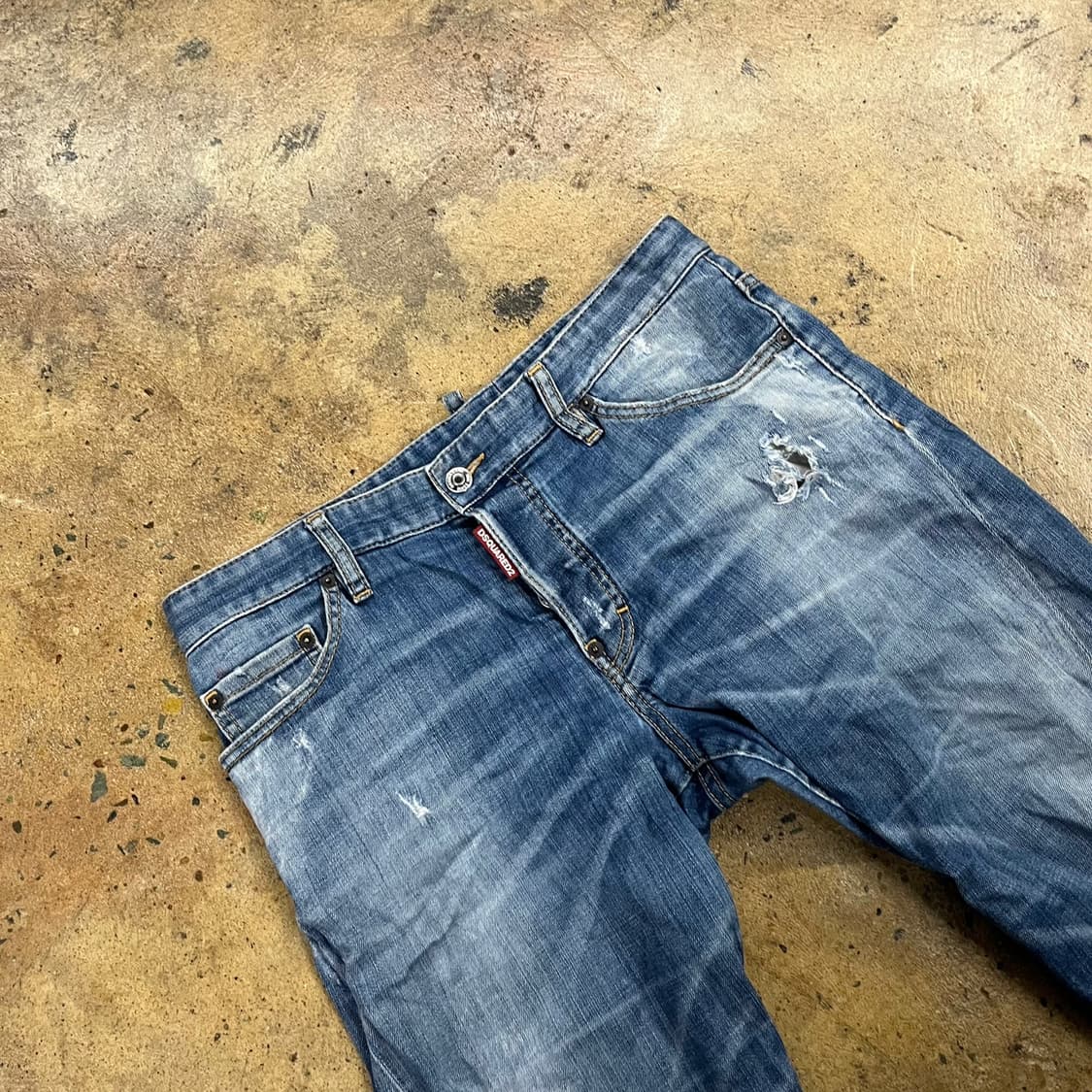 [정품/50] DSQUARED2 디스퀘어드 블루 데님 청바지 b15 상품이미지1