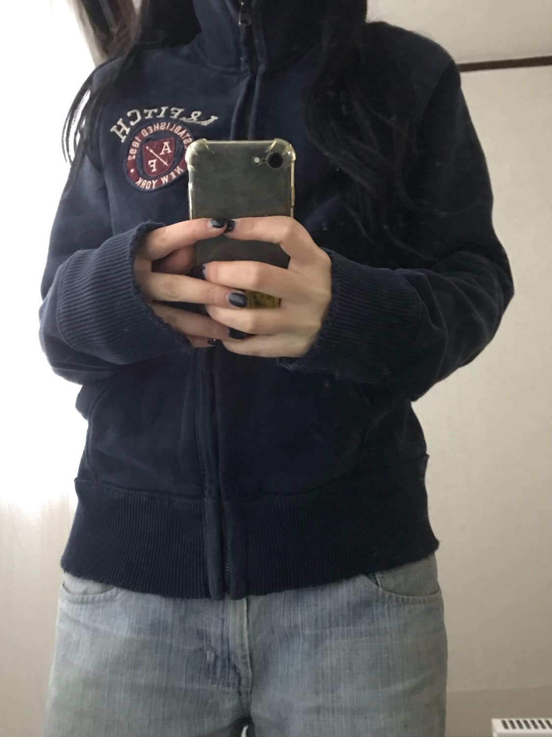 아베크롬비 네이비 면집업 상품이미지1