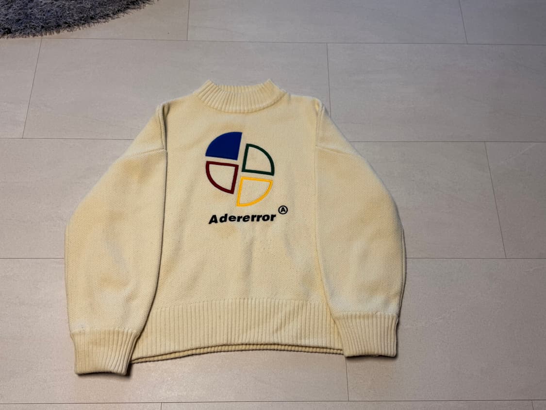 아더에러 빅 슬라이스 로고 니트 3사이즈 상품이미지1