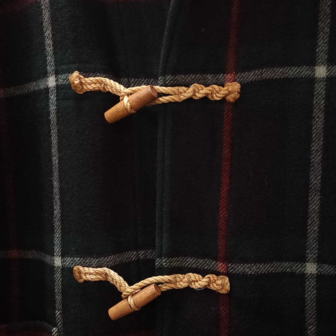 90s 폴로 랄프로렌 롱 더플코트 타탄 체크 made in USA M 상품이미지6