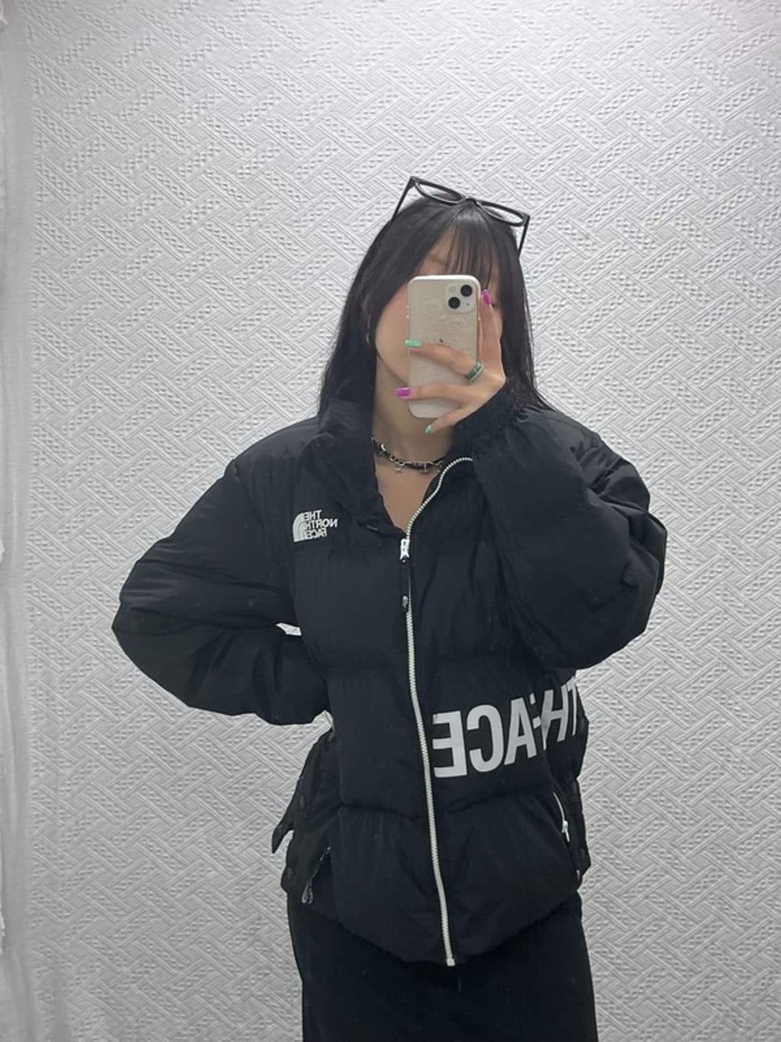 노스페이스 화이트라벨 알칸티볼 빅 레터링 패딩 M C07051 상품이미지1