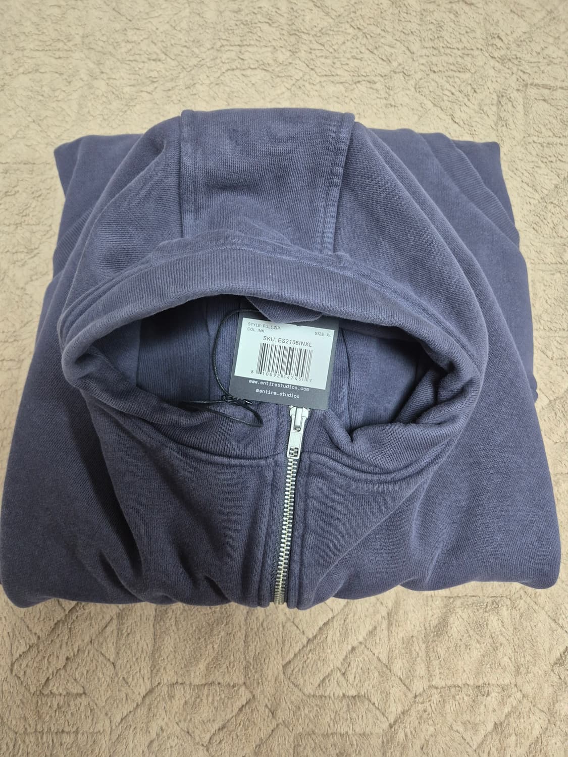 (새상품/XL)엔타이어스튜디오 풀 집 잉크 후드집업 상품이미지2