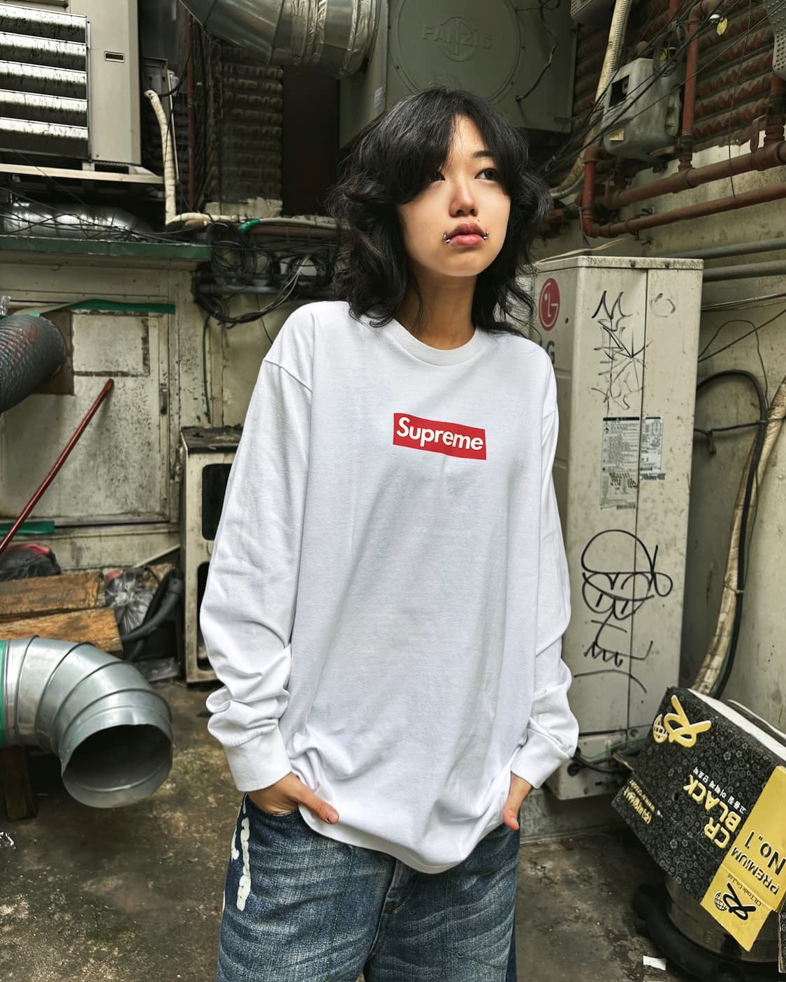 슈프림 박스로고 롱 슬리브 상품이미지2