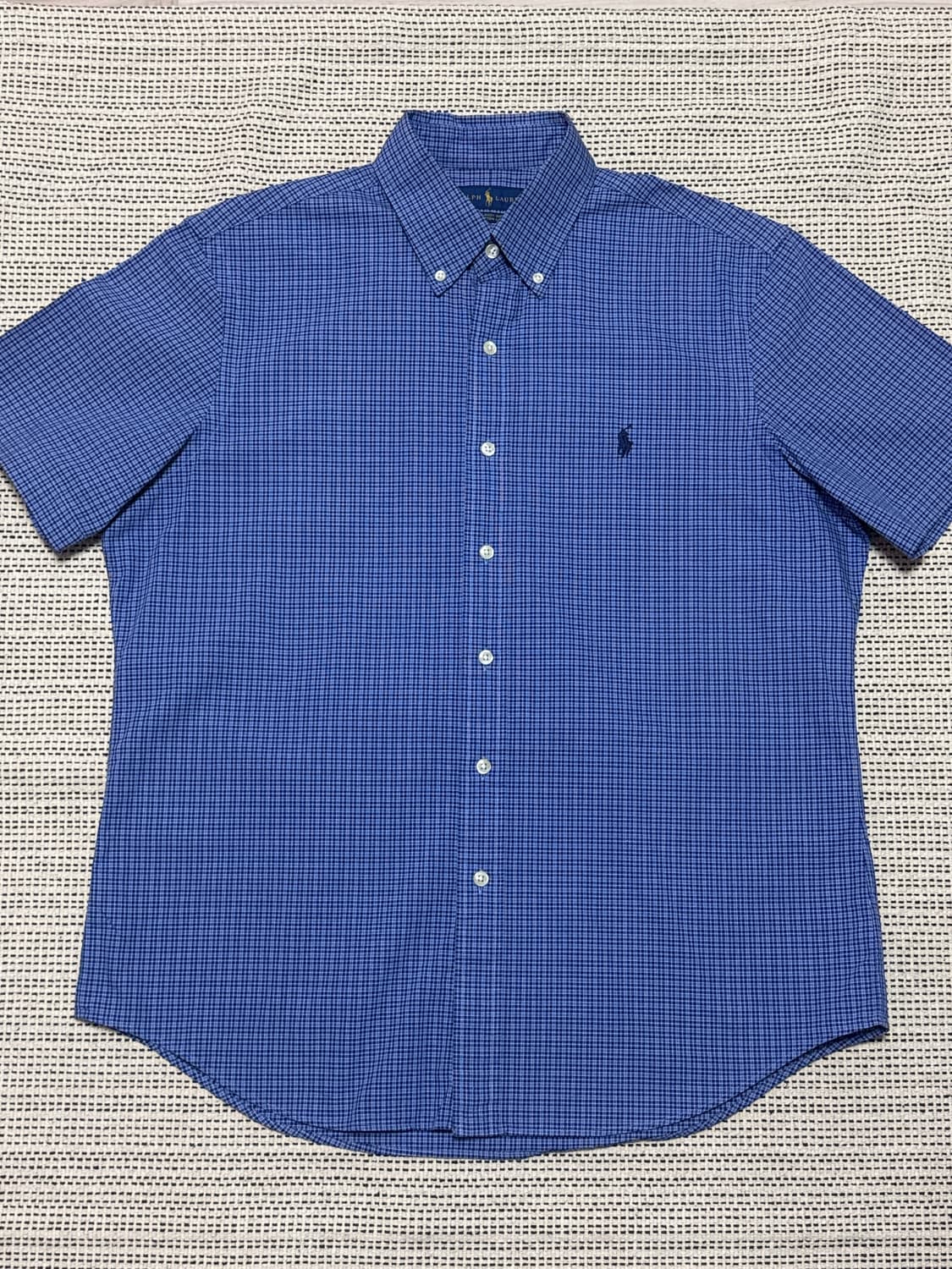 랄프로렌 블루 체크 셔츠 M 상품이미지3