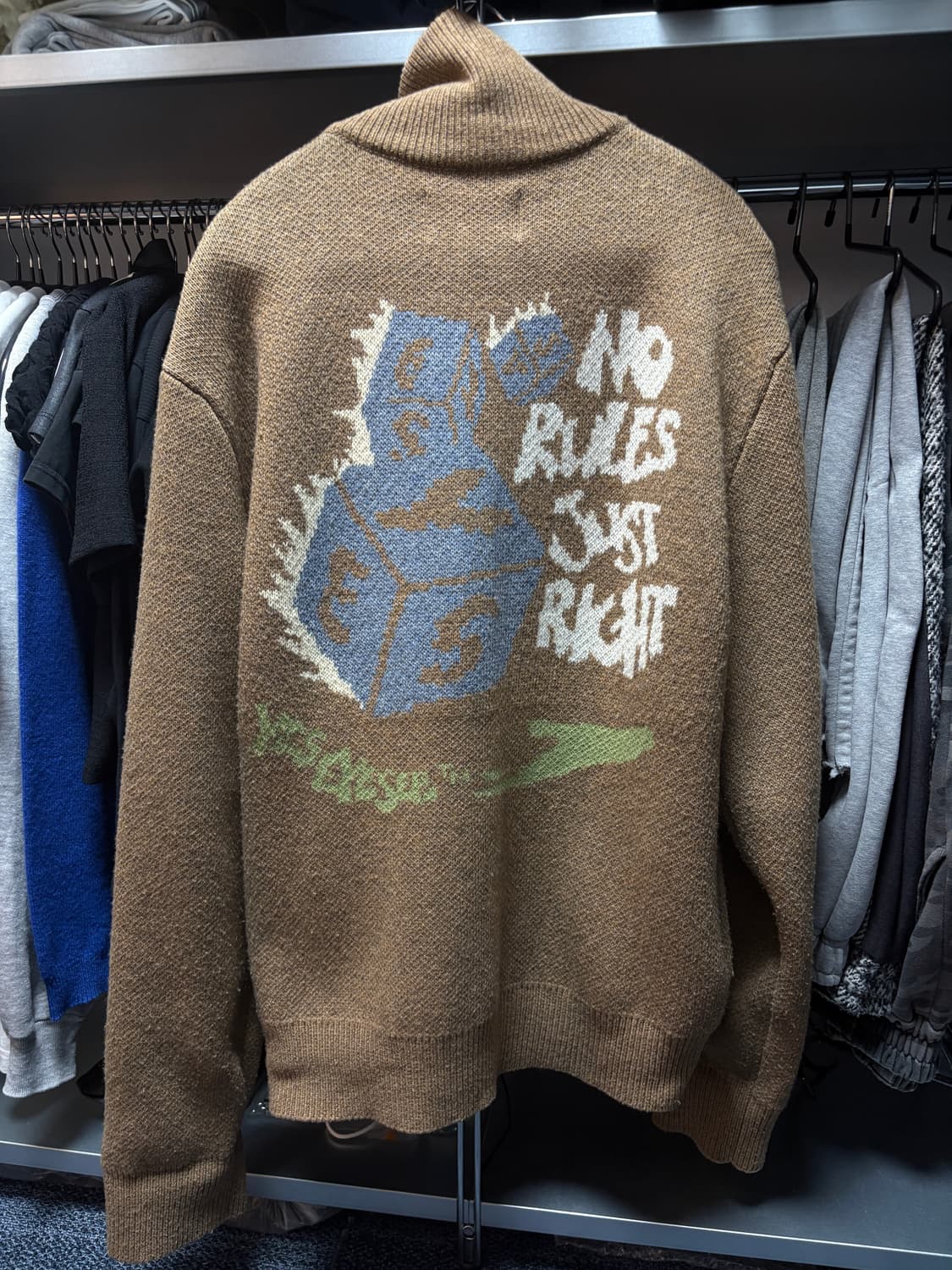 예스아이씨 다이스 니트 집업 L 상품이미지5