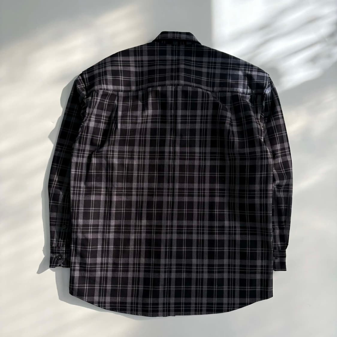 21ss 지오송지오 오버핏 남성 체크 셔츠[100] 상품이미지3