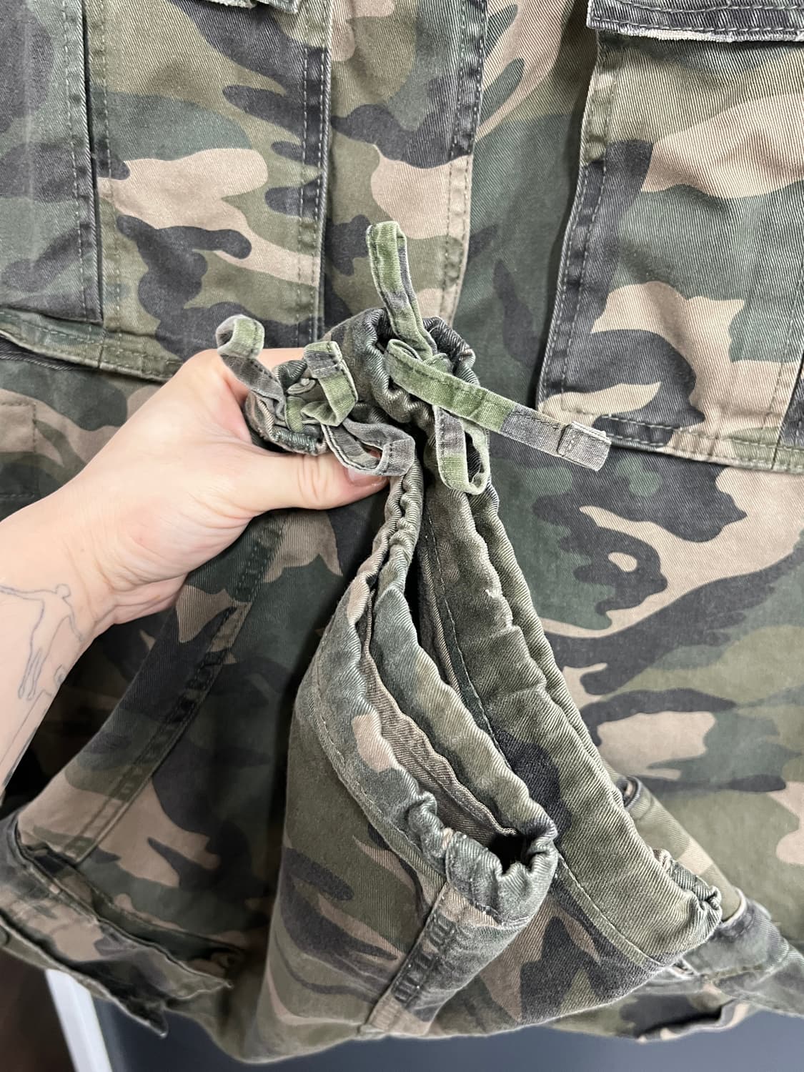 Military Vintage 멀티포켓 카모 카고 팬츠 상품이미지4