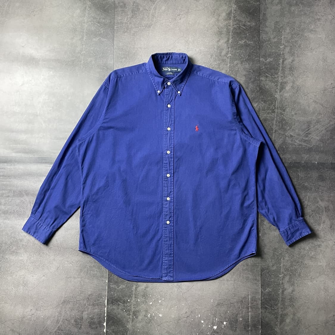 RALPH LAUREN 랄프로렌 블루 다운버튼 셔츠 A01098 상품이미지1
