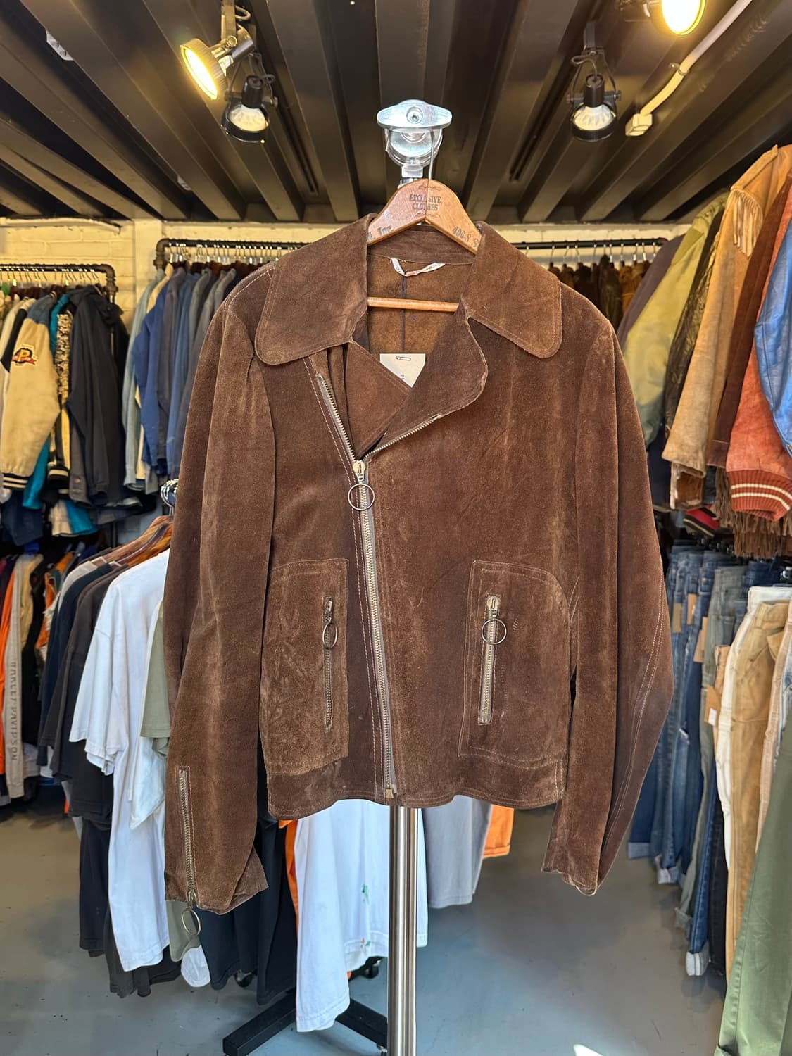 헤비 리얼레더 스웨이드 자켓 우먼스 상품이미지1