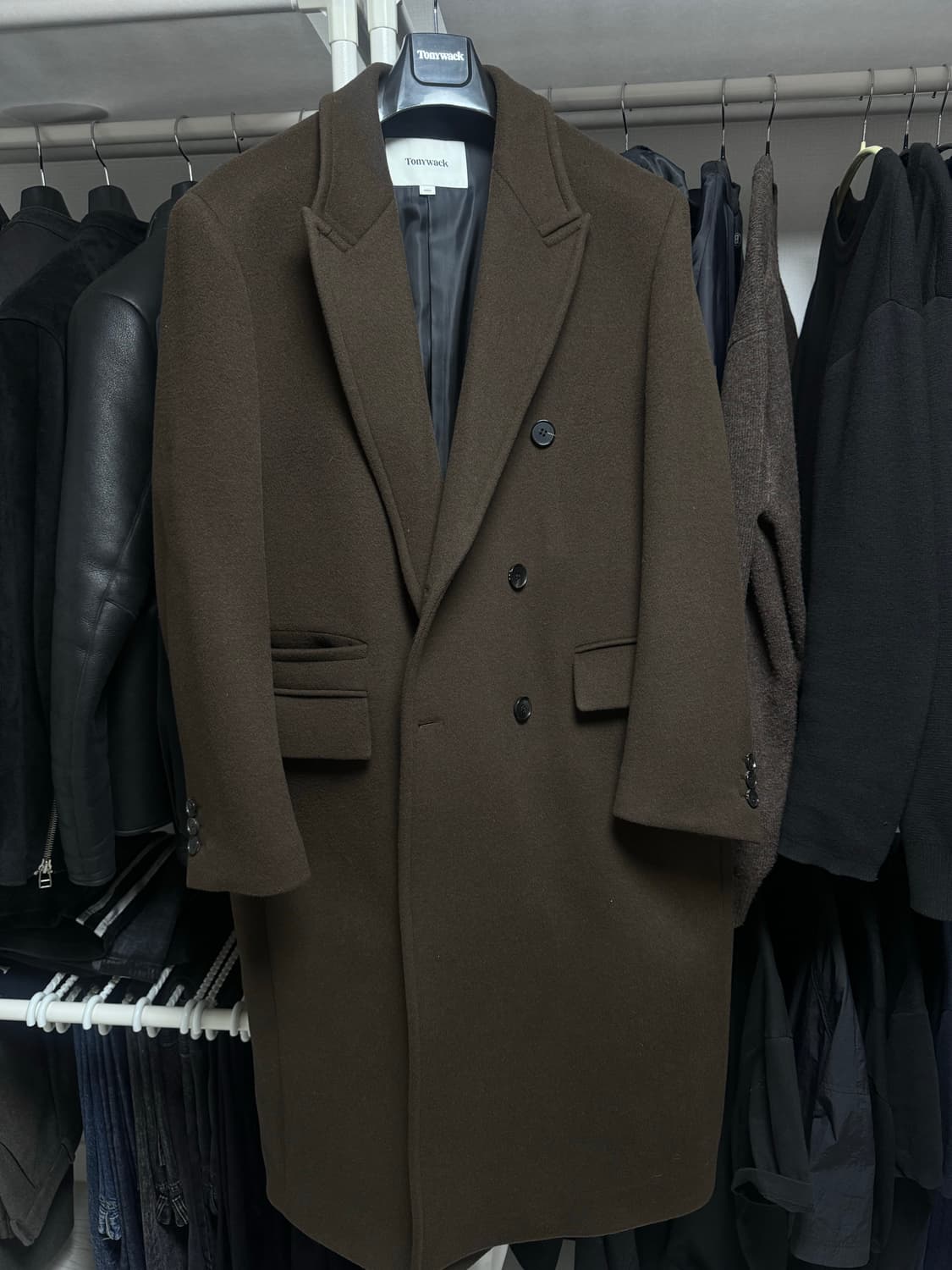 토니웩 브라운 더블 코트 상품이미지1
