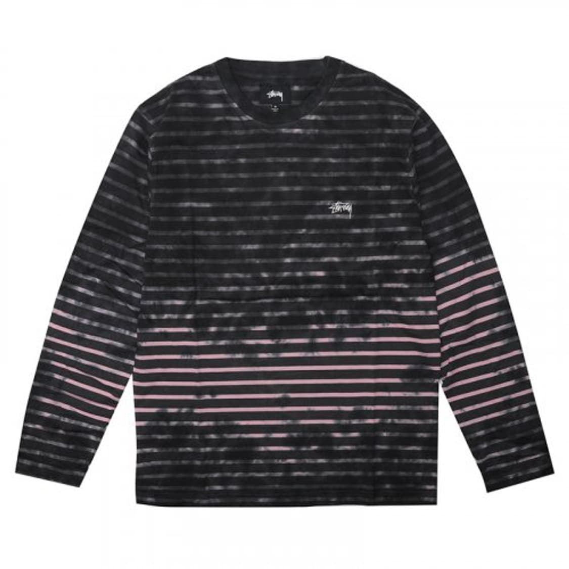 Stussy BLEACH STRIPE LS CREW 상품이미지1