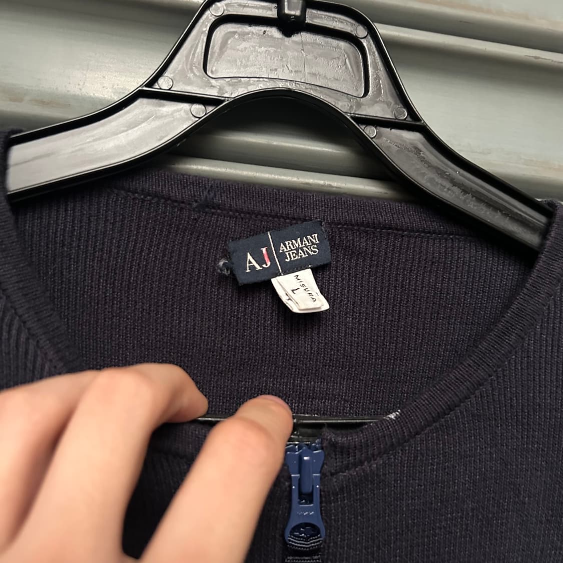 Armani jeans 니트 집업 자켓 상품이미지4