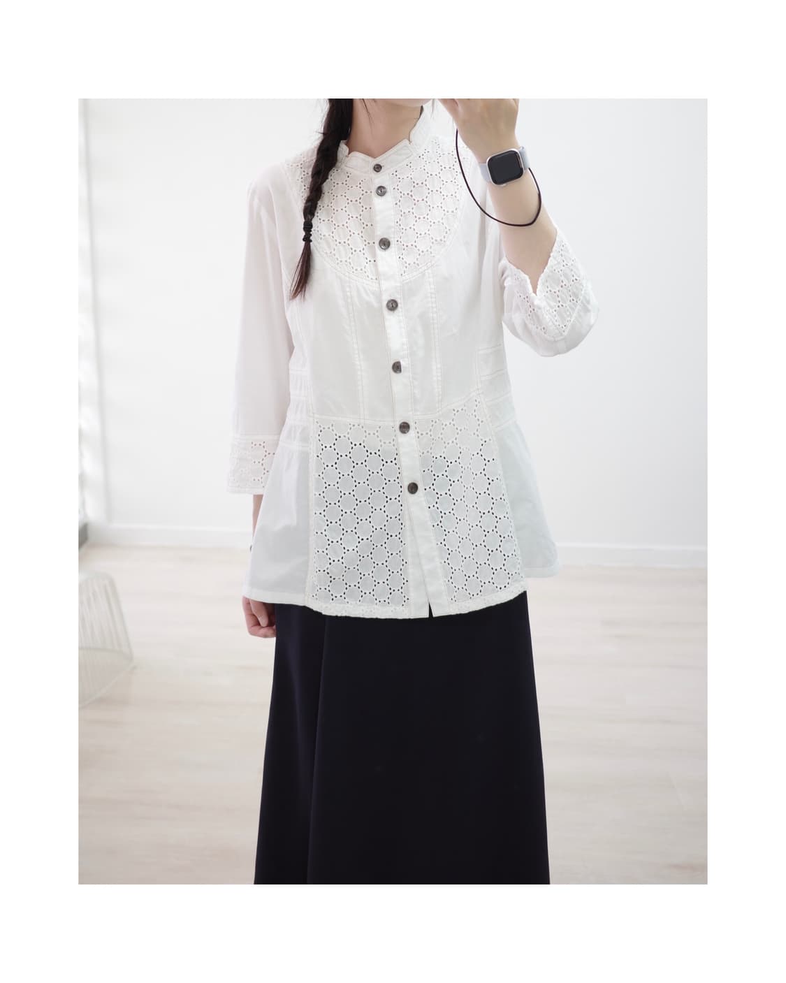 Vie paisible dot blouse 상품이미지1