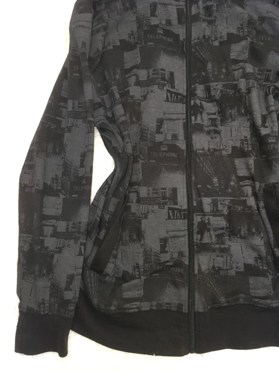 일본빈티지 y2k 블랙 패턴 집업  상품이미지8