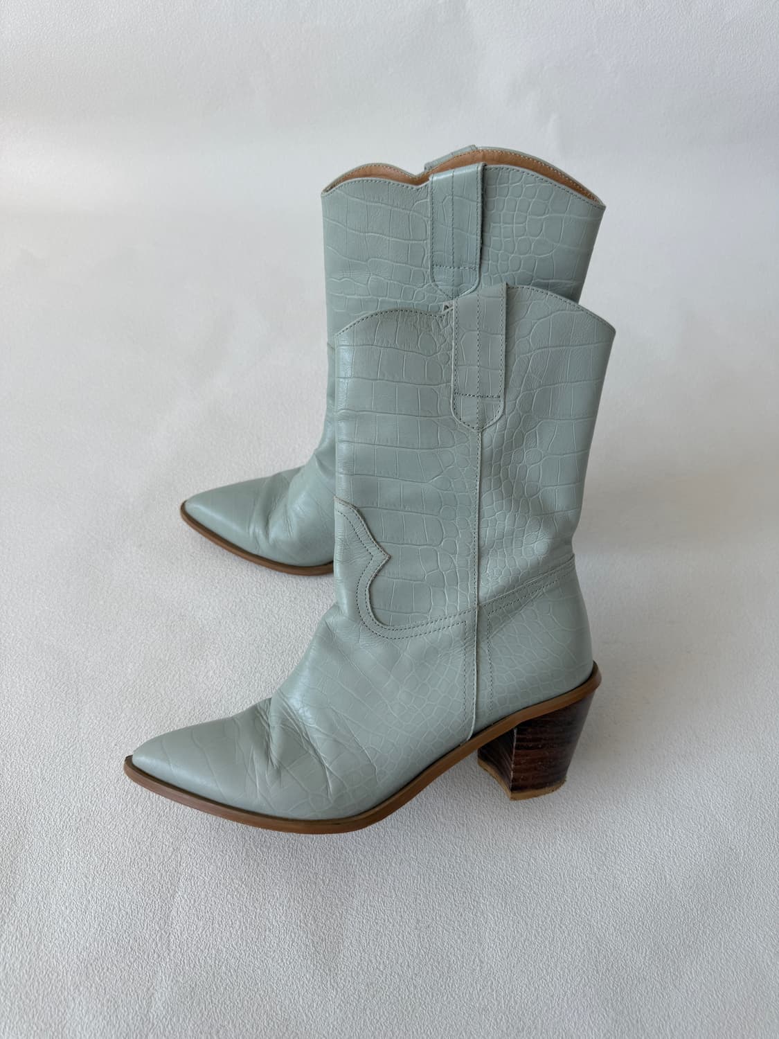 [235]듀엘(Dewl) 크로커 웨스턴 부츠(안감 벗겨짐 확인) 상품이미지1