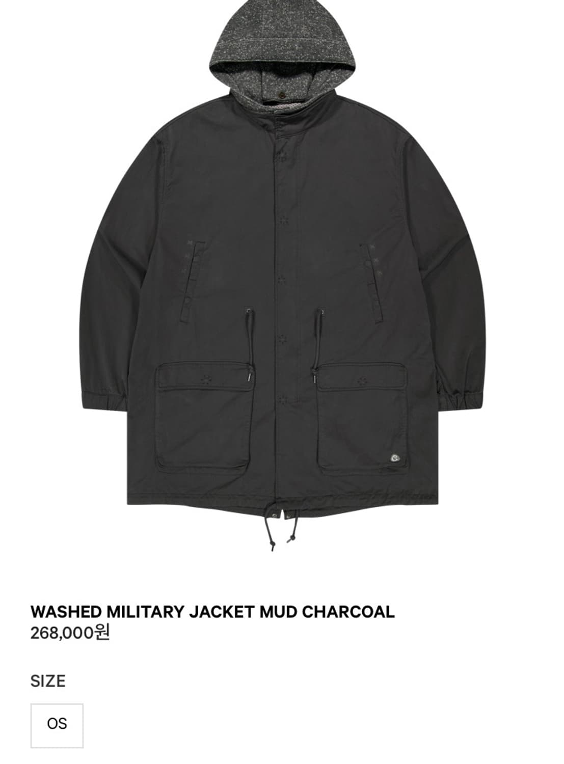 코이세이오 야상 차콜 상품이미지1