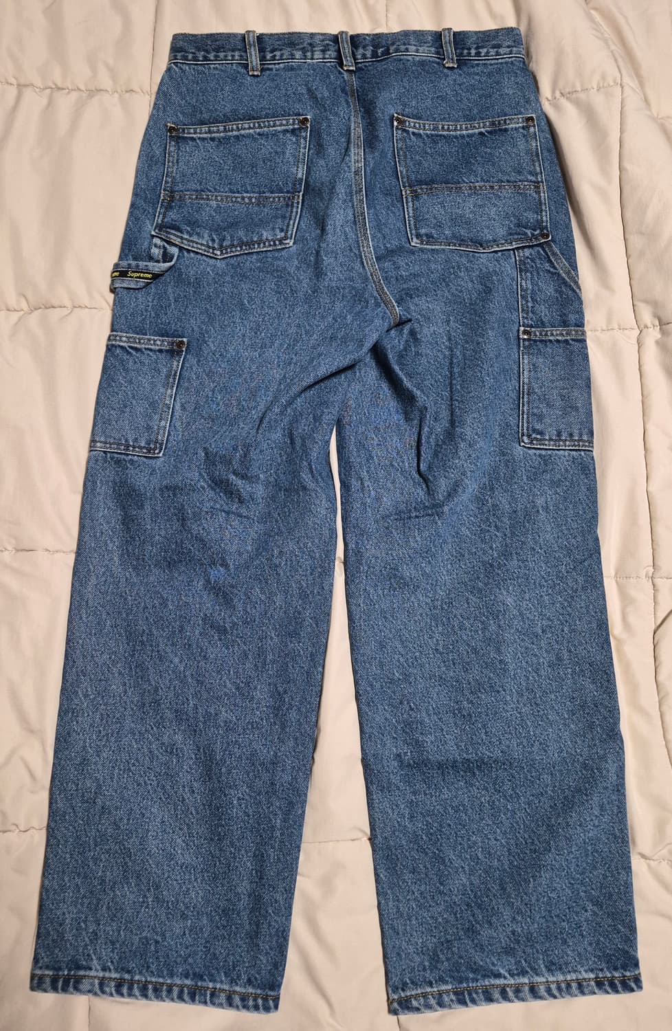 슈프림 더블 니 페인터 팬츠 워시드 인디고 24SS 30사이즈 판매합니다 상품이미지2