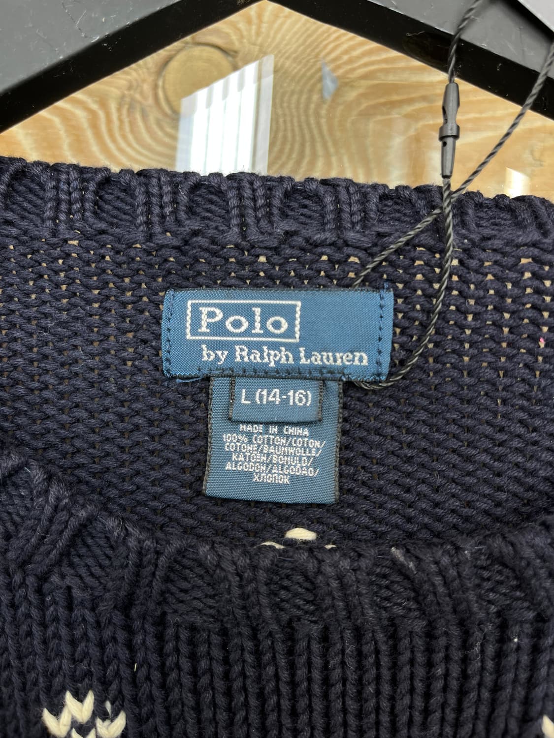 폴로 랄프로렌 노르딕 스노우 플레이크 디어 니트 상품이미지6