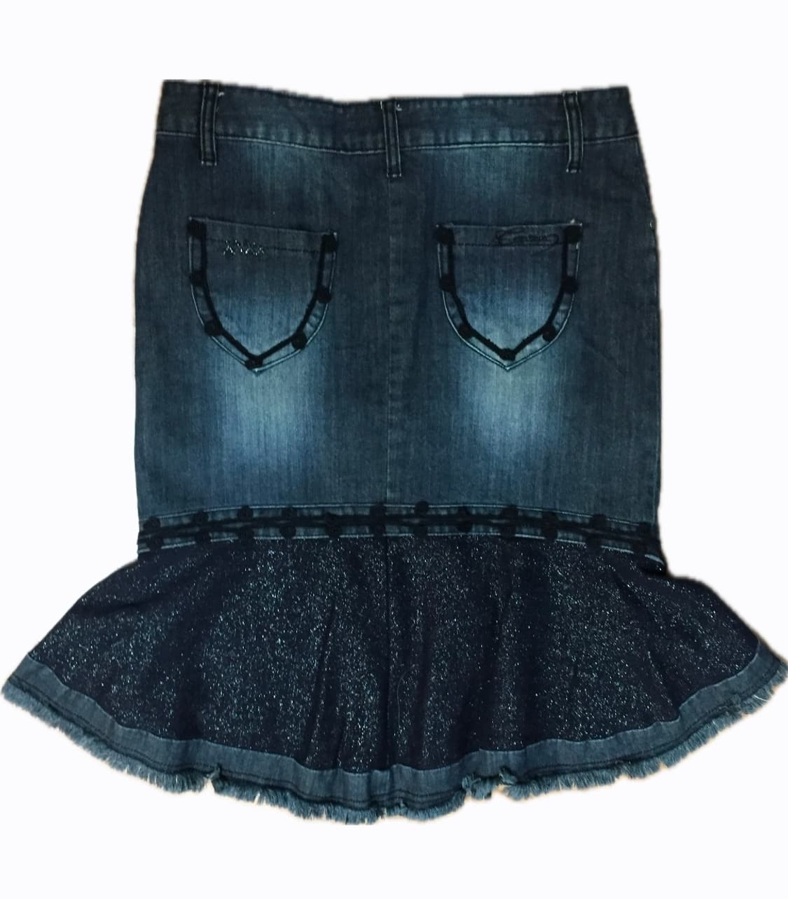 데님 워싱 머메이드 스커트 상품이미지2