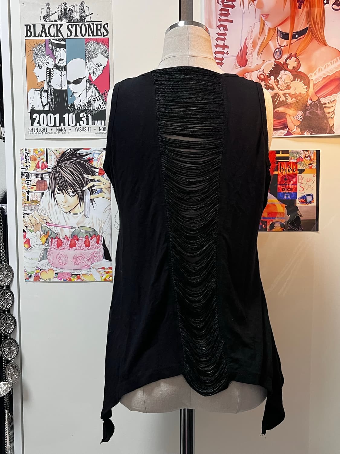 y2k 프린팅 그런지 슬리브리스 상품이미지4